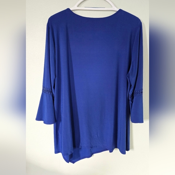 Studio Works Blue Bell Sleeve Shirt Size 2X - Picture 2 of 8